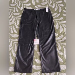 Abercrombie & Fitch Black Leather Pants